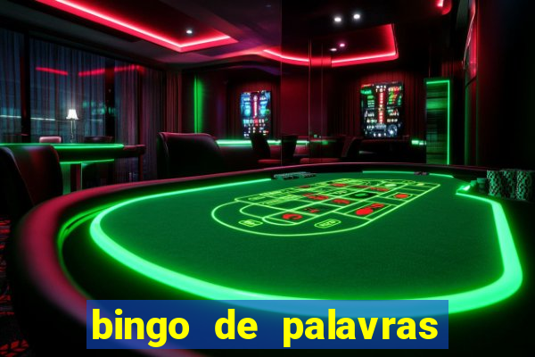 bingo de palavras de natal